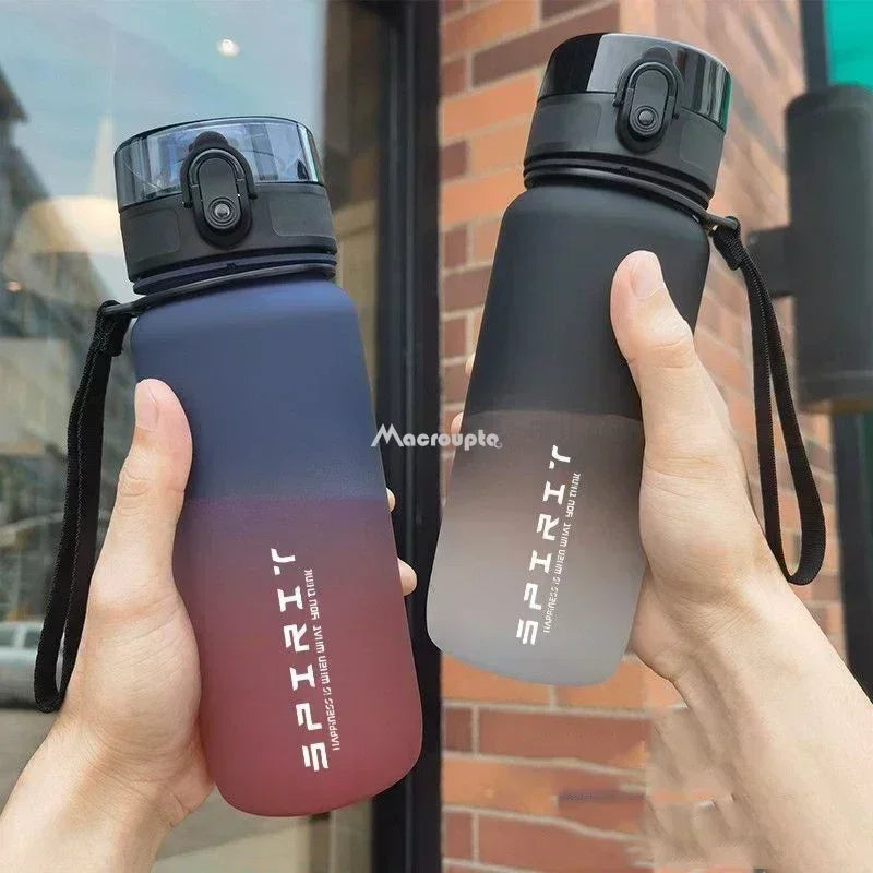 1 Liter Large Capacity Sports Water Bottle Leak Proof Colorful Plastic Cup Drinking Outdoor Travel Portable Gym Fitness Jugs